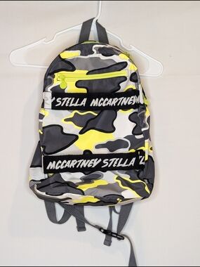 Stella McCartney Kids Neon Yellow & Gray Camo Backpack